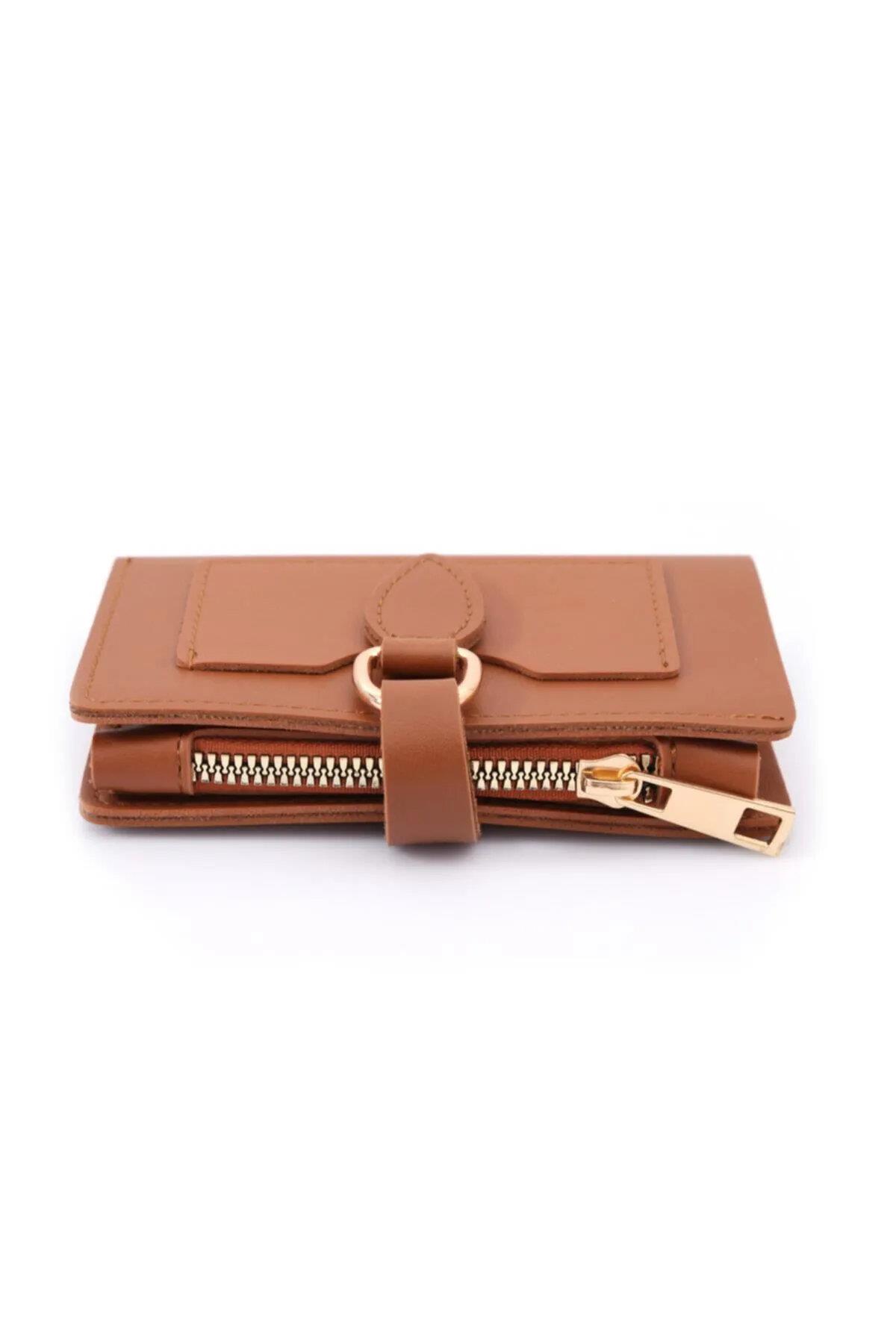 59700 Dewberry Ladies Wallet with Buckle-KAHVE