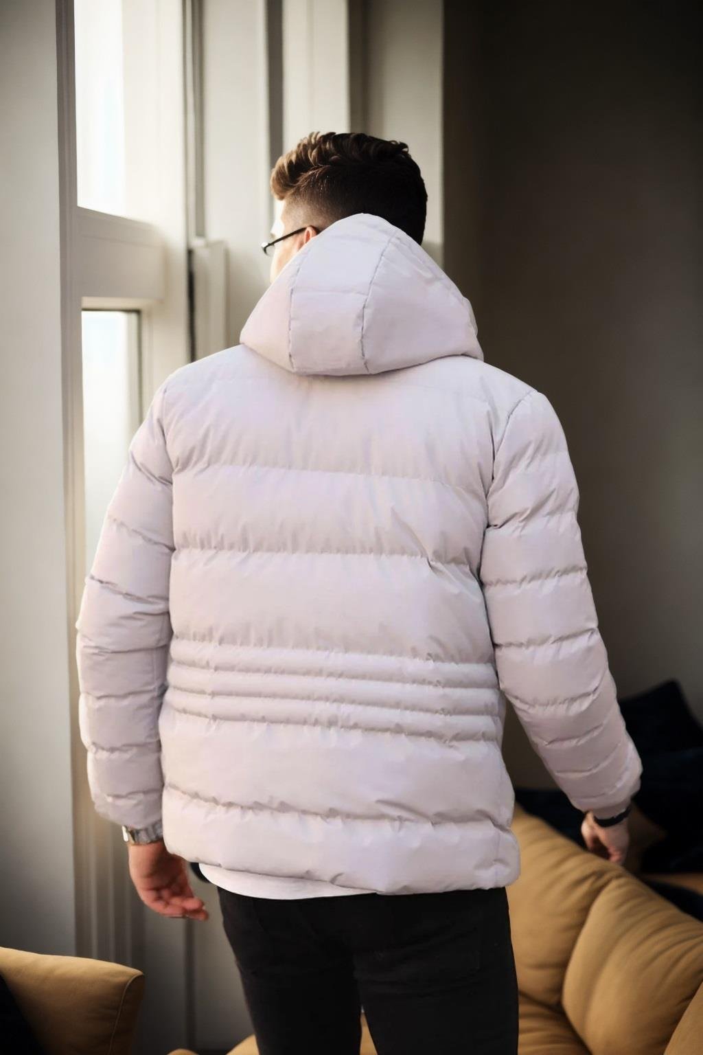 67514 Dewberry Hooded Winter Mens Puffer Coat-TAŞ