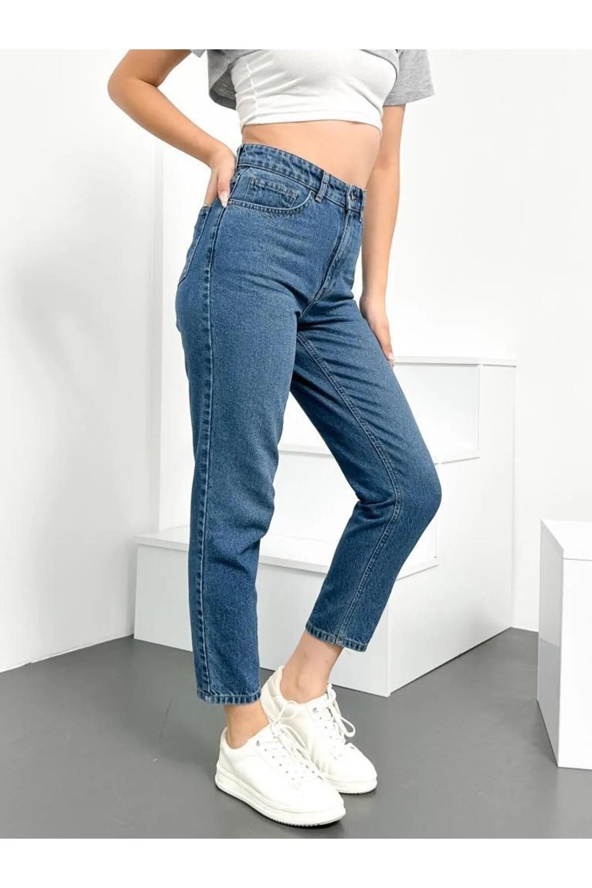 74092 Dewberry Hlt Mom Jean High Waist Women Jeans-AÇIK MAVİ