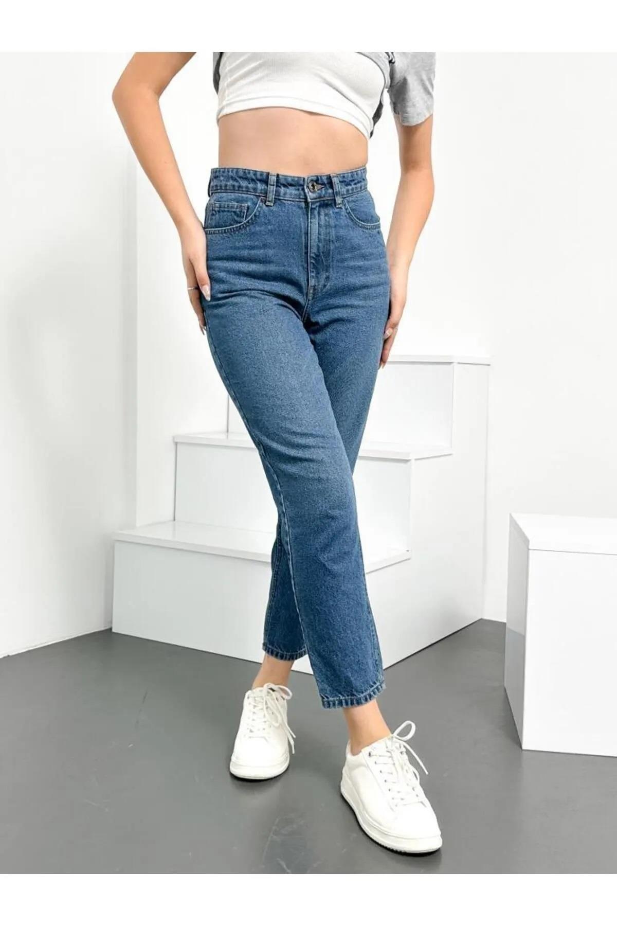 74092 Dewberry Hlt Mom Jean High Waist Women Jeans-AÇIK MAVİ
