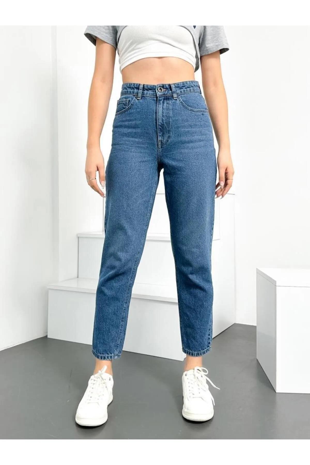 74092 Dewberry Hlt Mom Jean High Waist Women Jeans-AÇIK MAVİ
