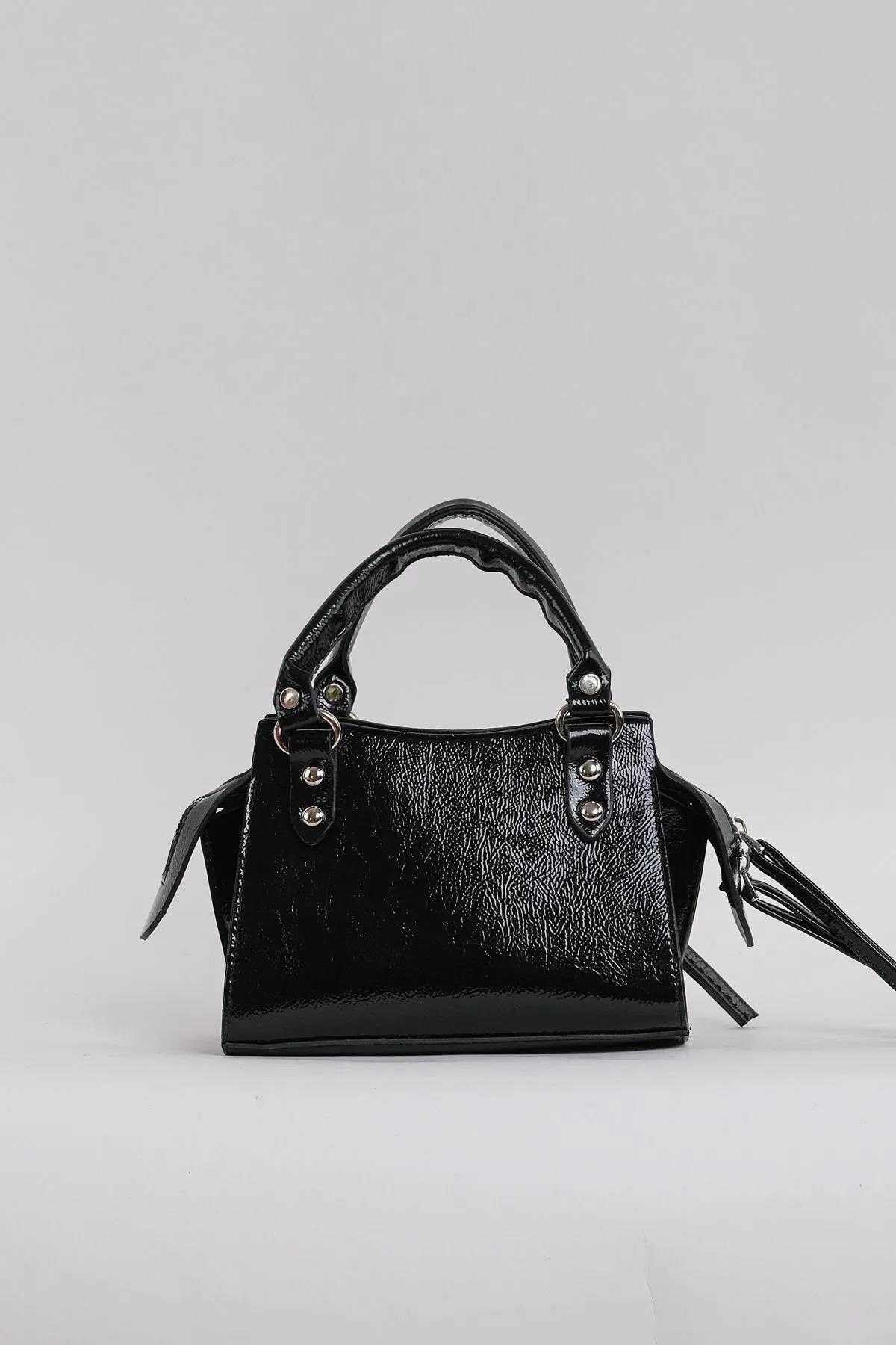 78224 Dewberry Womens Mini City Handbag and Shoulder Bag-SİYAH