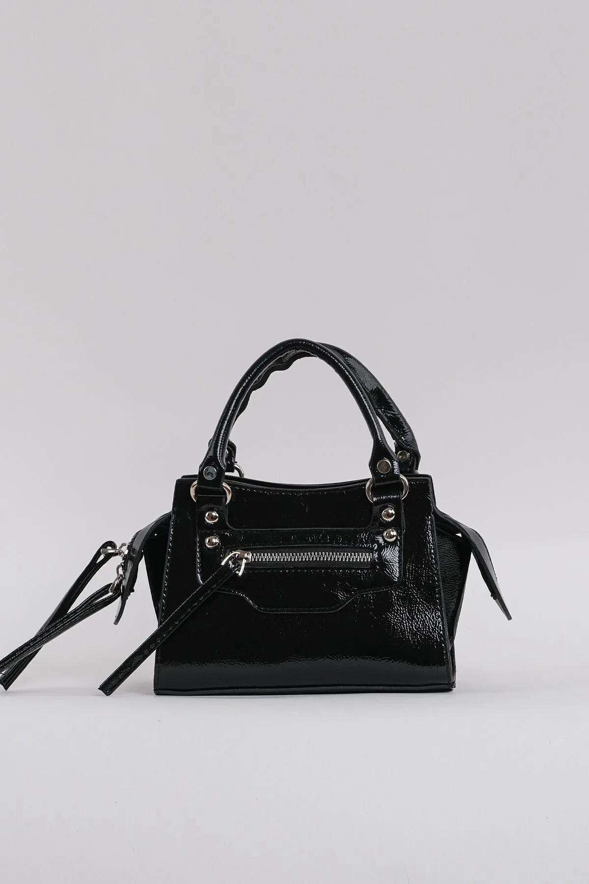 78224 Dewberry Womens Mini City Handbag and Shoulder Bag-SİYAH