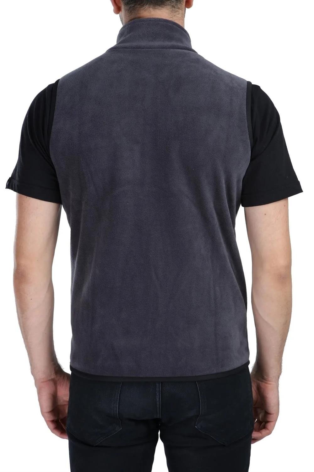 79233 Dewberry Ghsy Multi-Pocket Fleece Mens Vest-FÜME