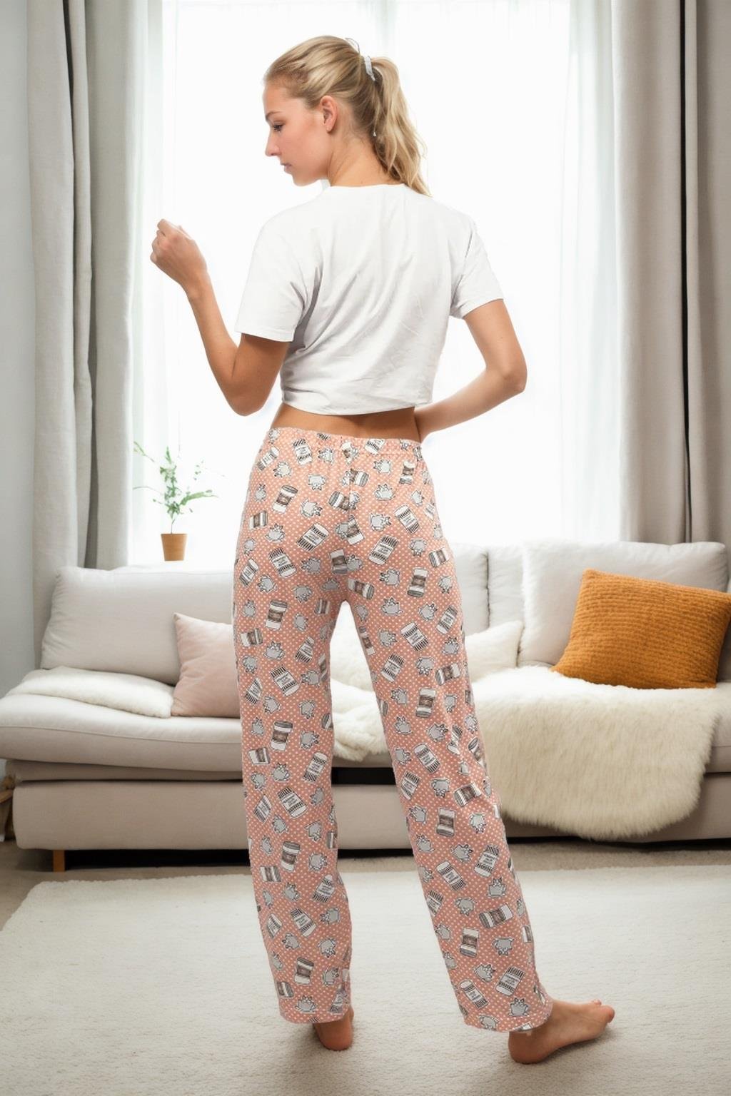 80156 Dewberry Women Pyjama Bottom-SOMON