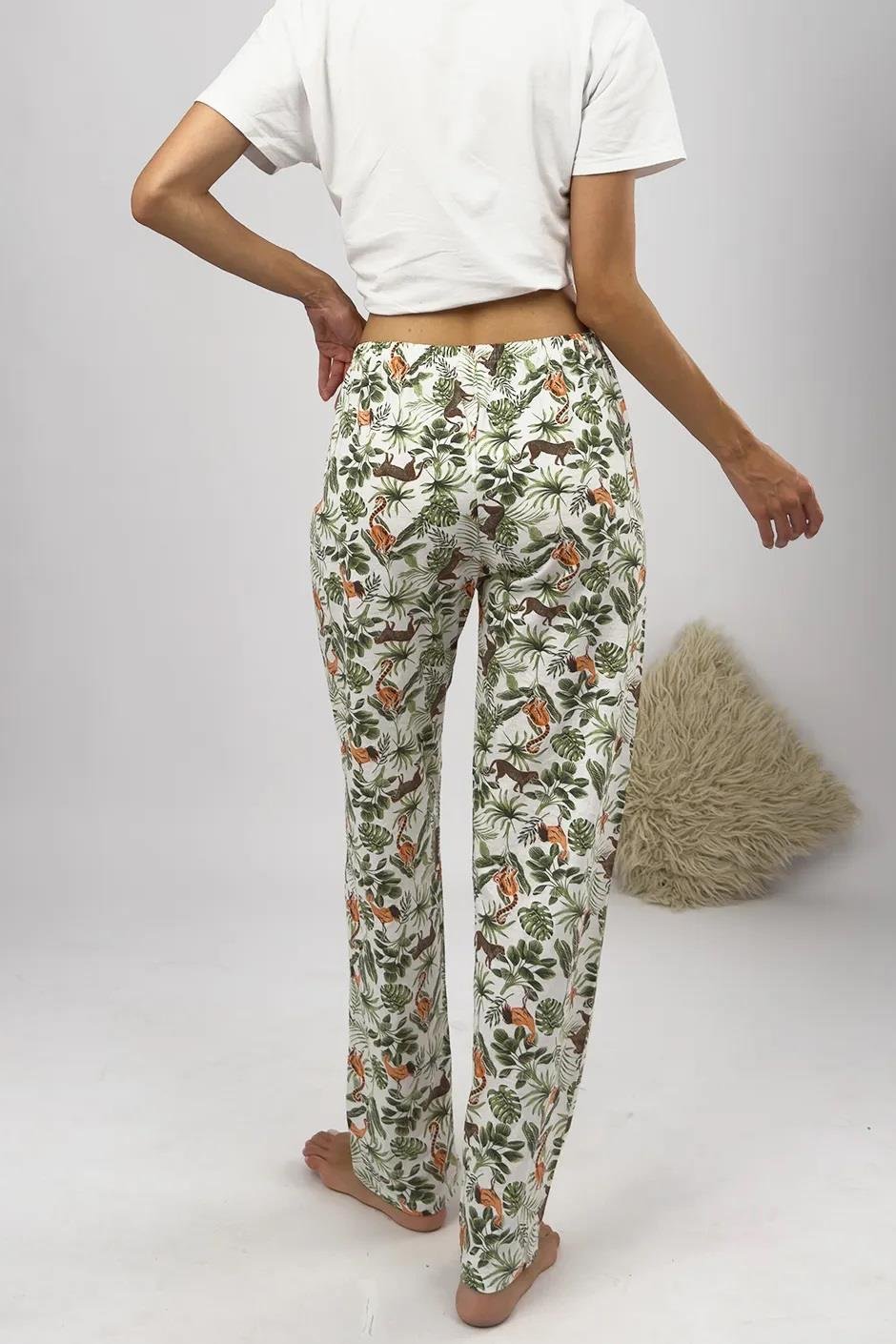 80156 Dewberry Women Pyjama Bottom-YEŞİL