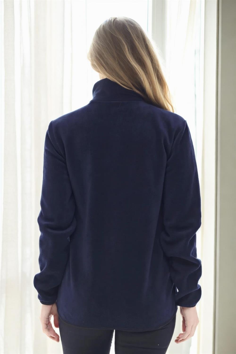 80514 Dewberry Full Zipper Fleece Jacket-LACİVERT
