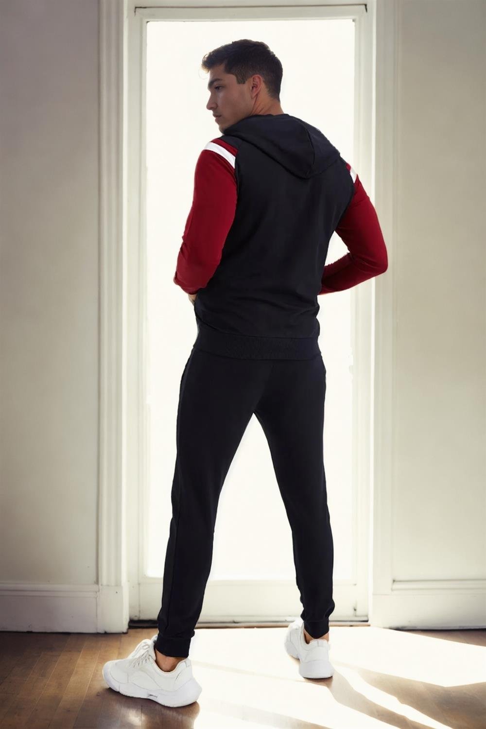 82501 Dewberry Mens Tracksuit Set-LACİVERT