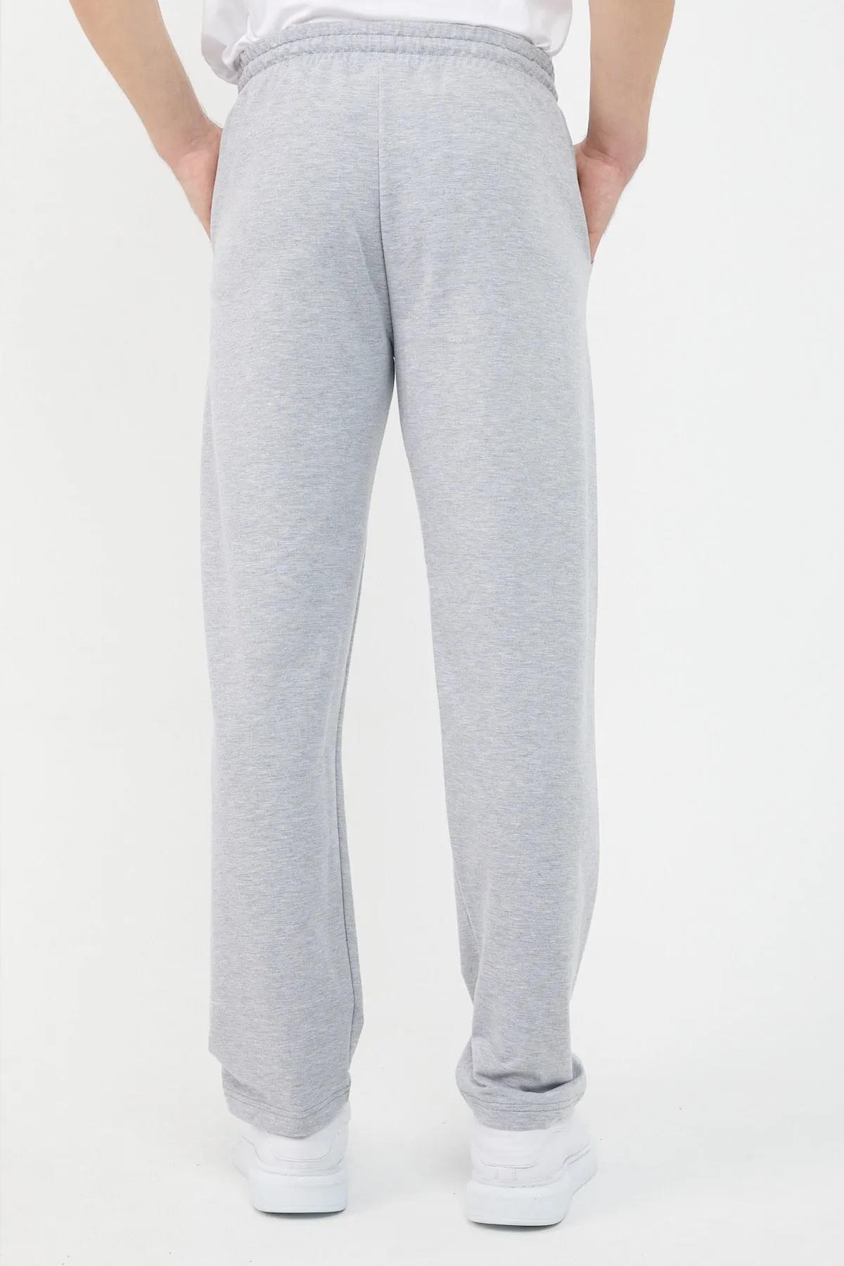 82904 Dewberry Straight Leg Relaxed Cut Mens Sweatpant-GRİ