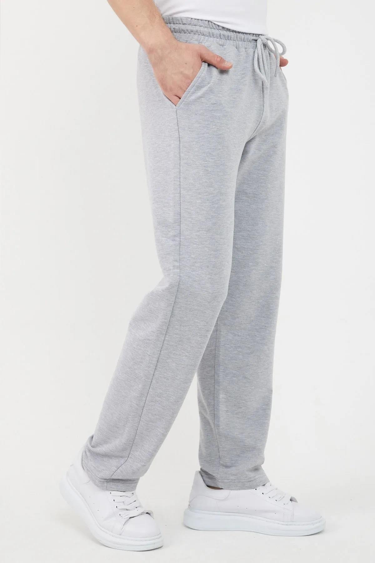 82904 Dewberry Straight Leg Relaxed Cut Mens Sweatpant-GRİ