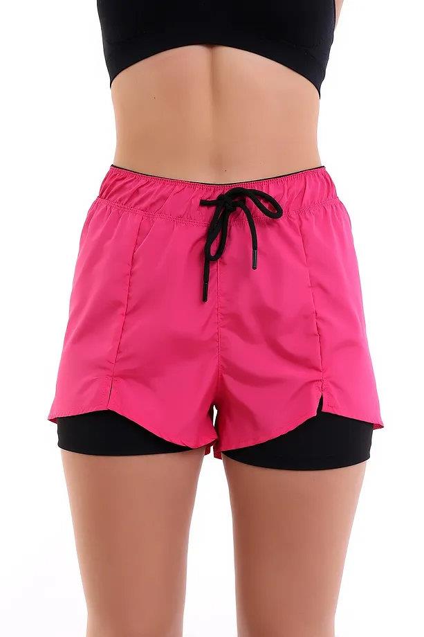 85389 Dewberry Womens Swim Shorts with Inner Tights-PEMBE