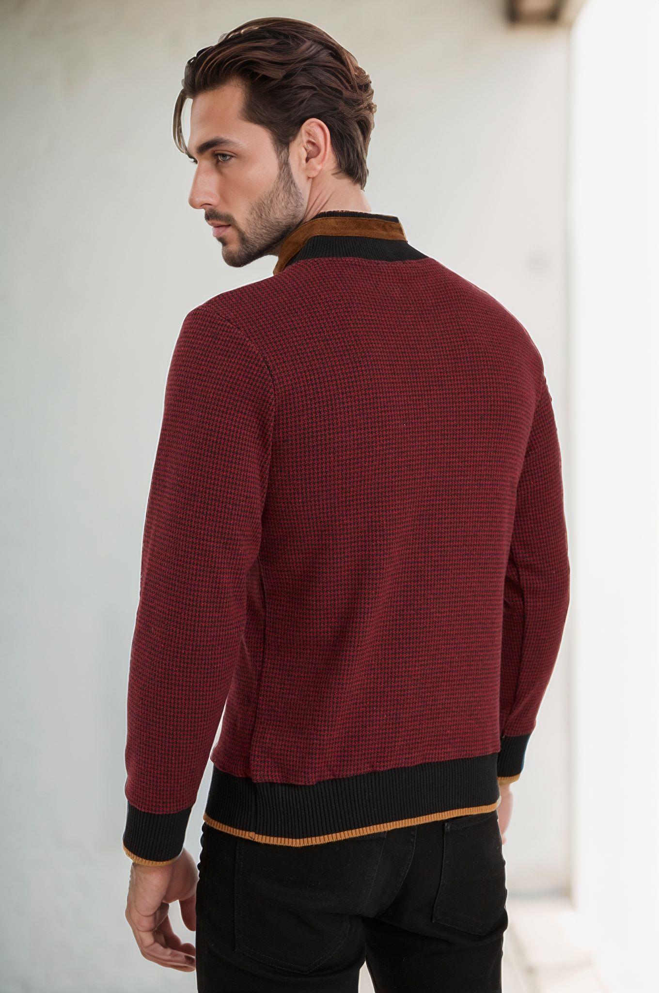 9039 DEWBERRY ERKEK SWEATSHIRT-BORDO
