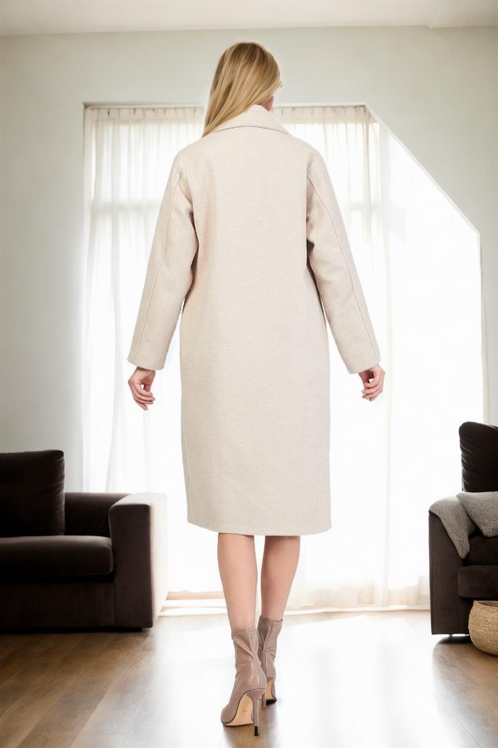 90660 Dewberry Women Coat-KREM