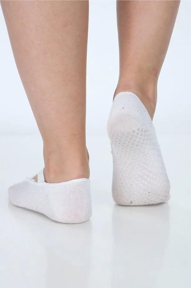 91022 Dewberry 2-Pack Womens Yoga & Pilates Socks 36-41-BEYAZ