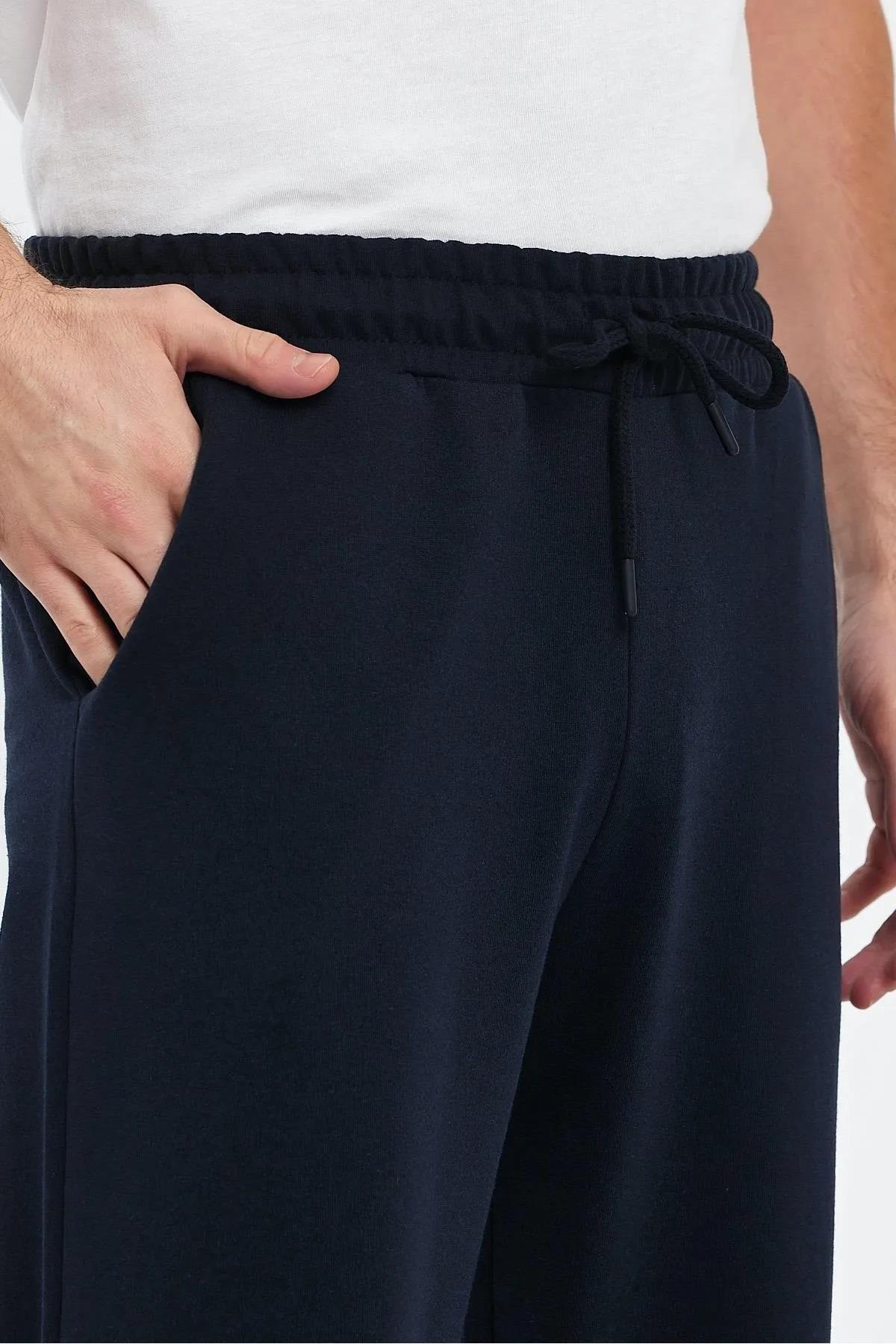 92406 Dewberry Adjustable Elastic Waist Mens Capri-LACİVERT
