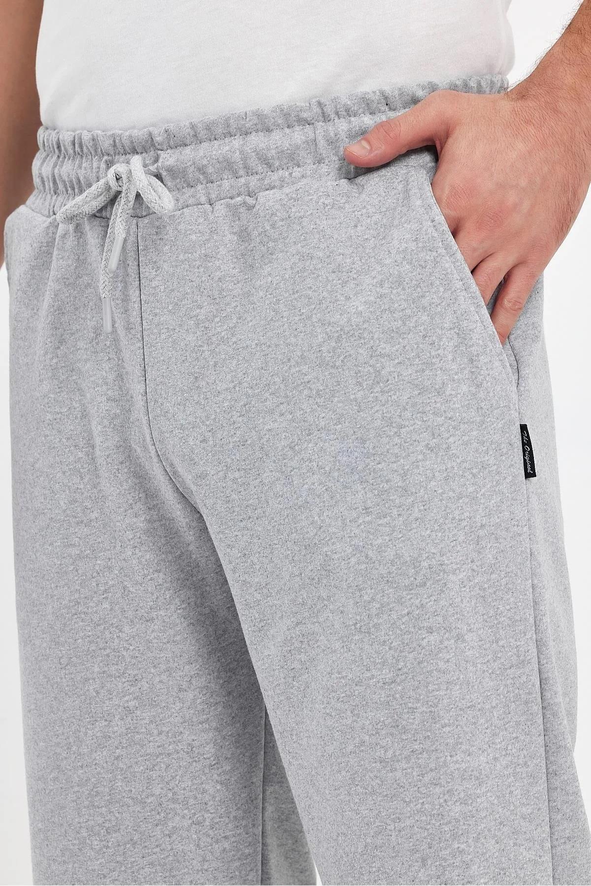 92406 Dewberry Adjustable Elastic Waist Mens Capri-GRİ