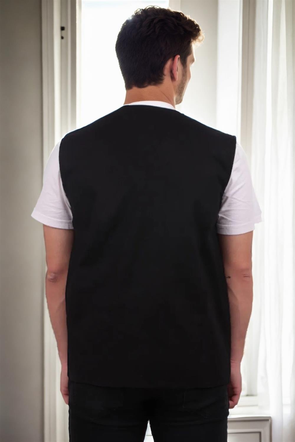 94105 Dewberry Multi-Pocket Mens Vest-SİYAH