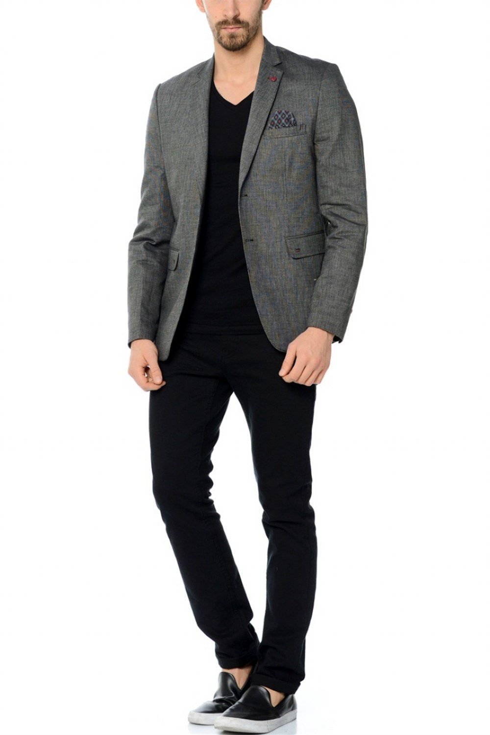 C2600 DEWBERRY ERKEK CEKET-SİYAH