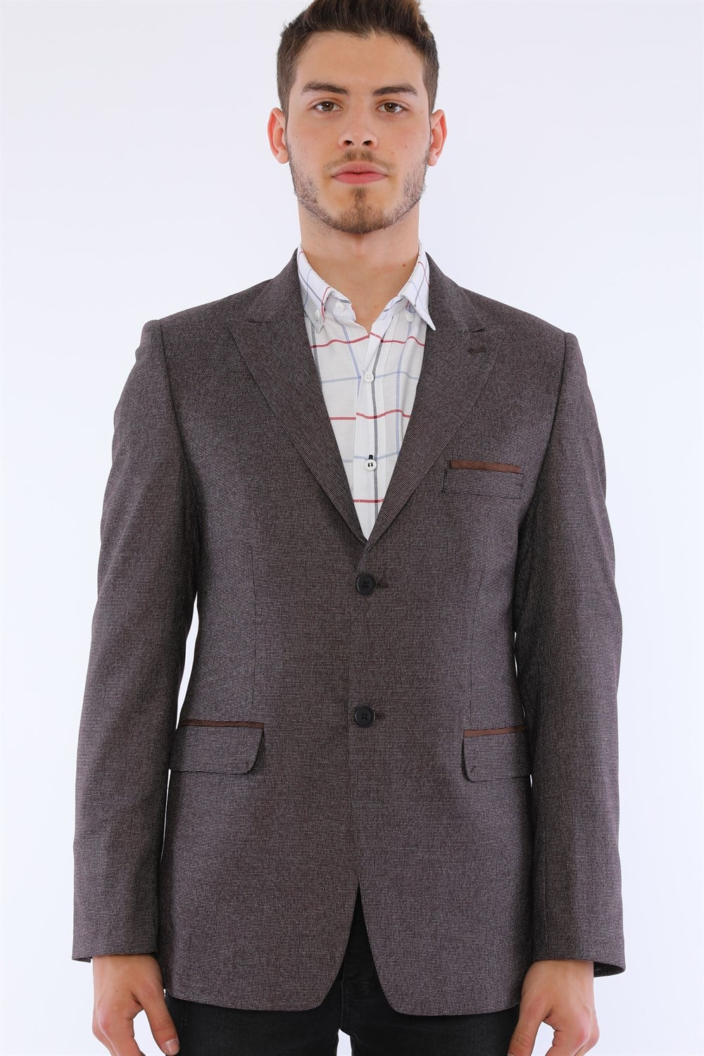 C9054 DEWBERRY ERKEK CEKET-BORDO
