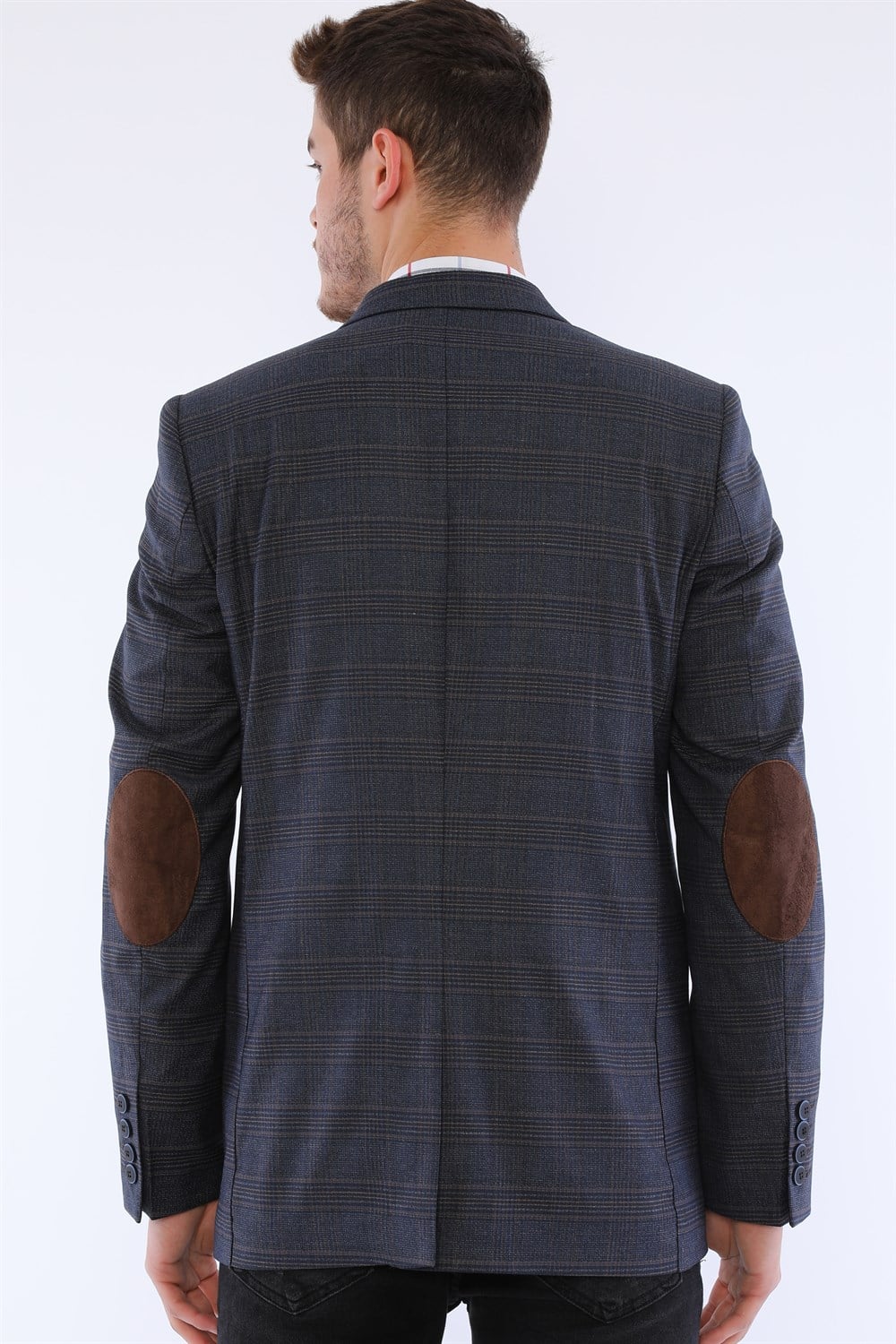 C9055 DEWBERRY ERKEK CEKET-LACİVERT- KAHVE