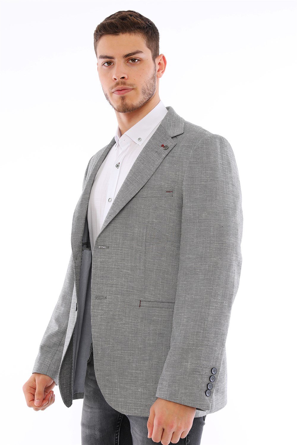 C9056 DEWBERRY ERKEK CEKET-GRİ