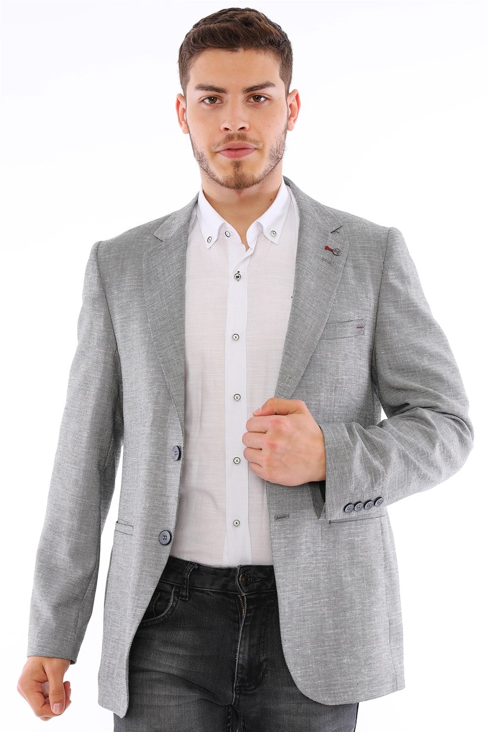 C9056 DEWBERRY ERKEK CEKET-GRİ