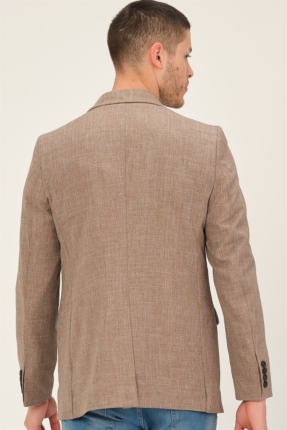 C9057 DEWBERRY ERKEK CEKET-KAHVE