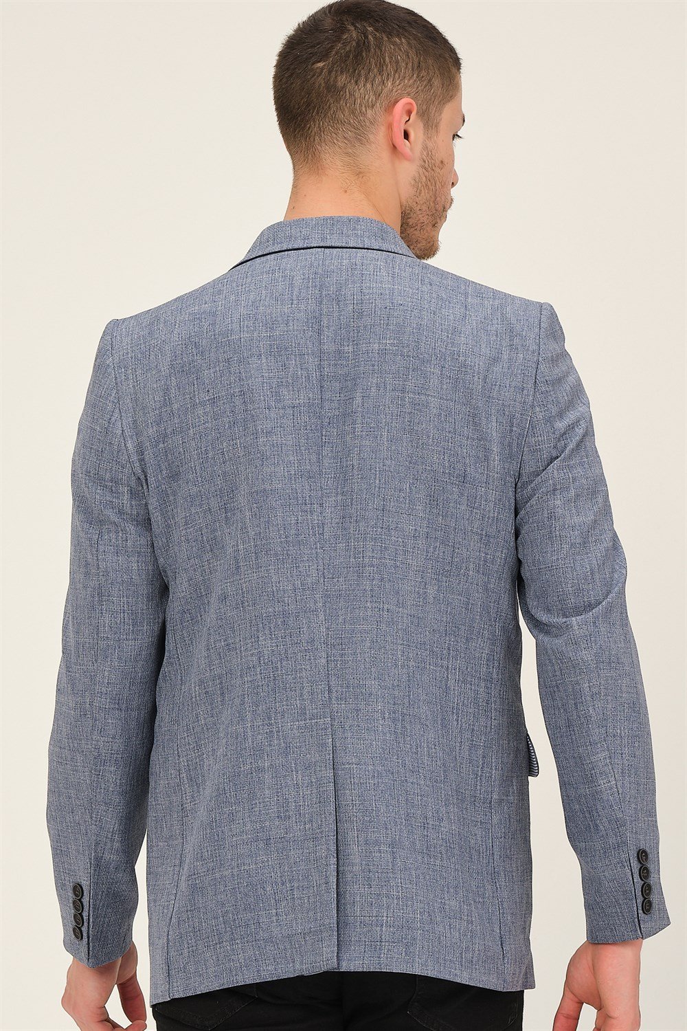 C9057 DEWBERRY ERKEK CEKET-MAVİ