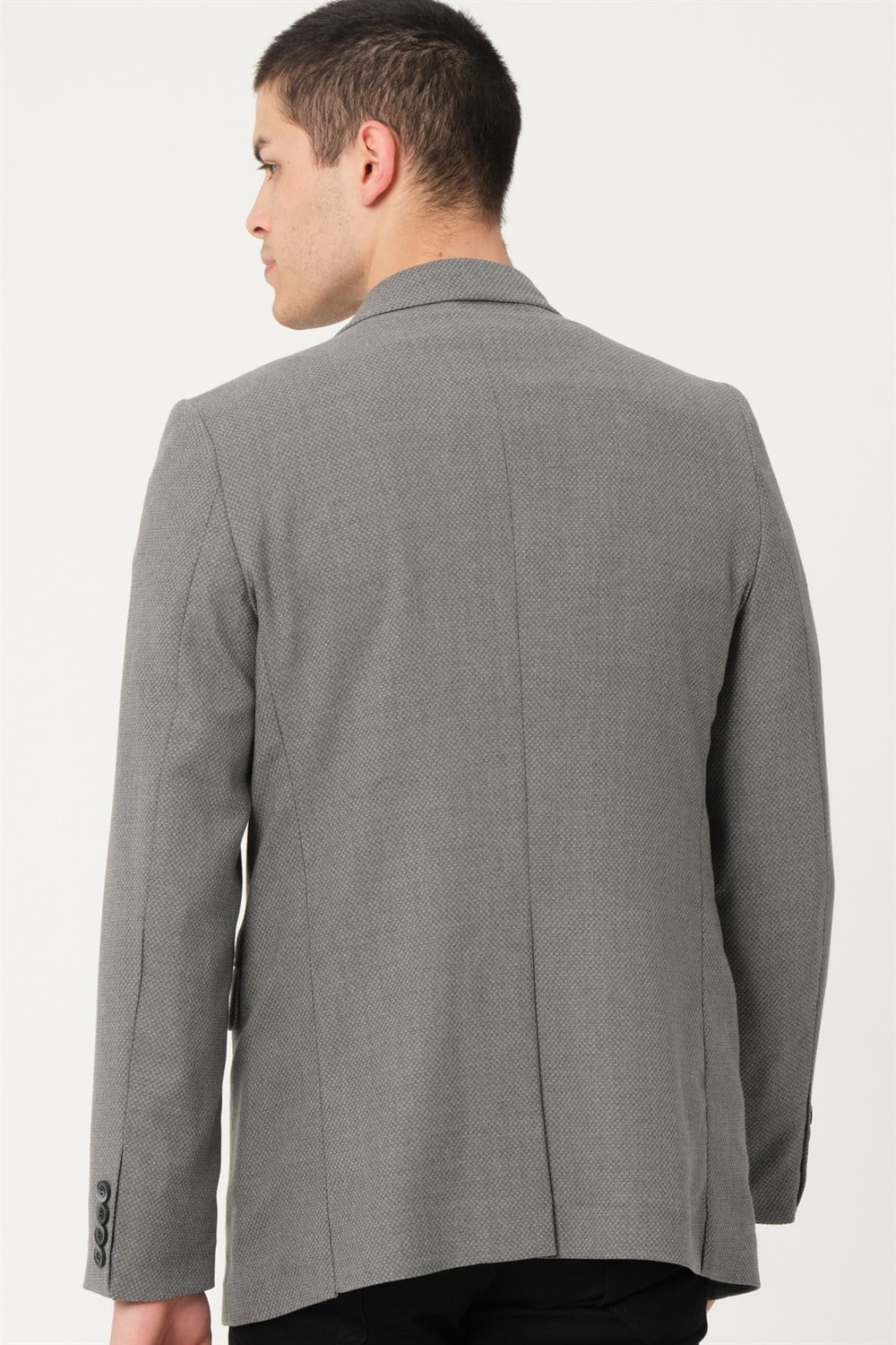 C9058 DEWBERRY ERKEK CEKET-AÇIK GRİ