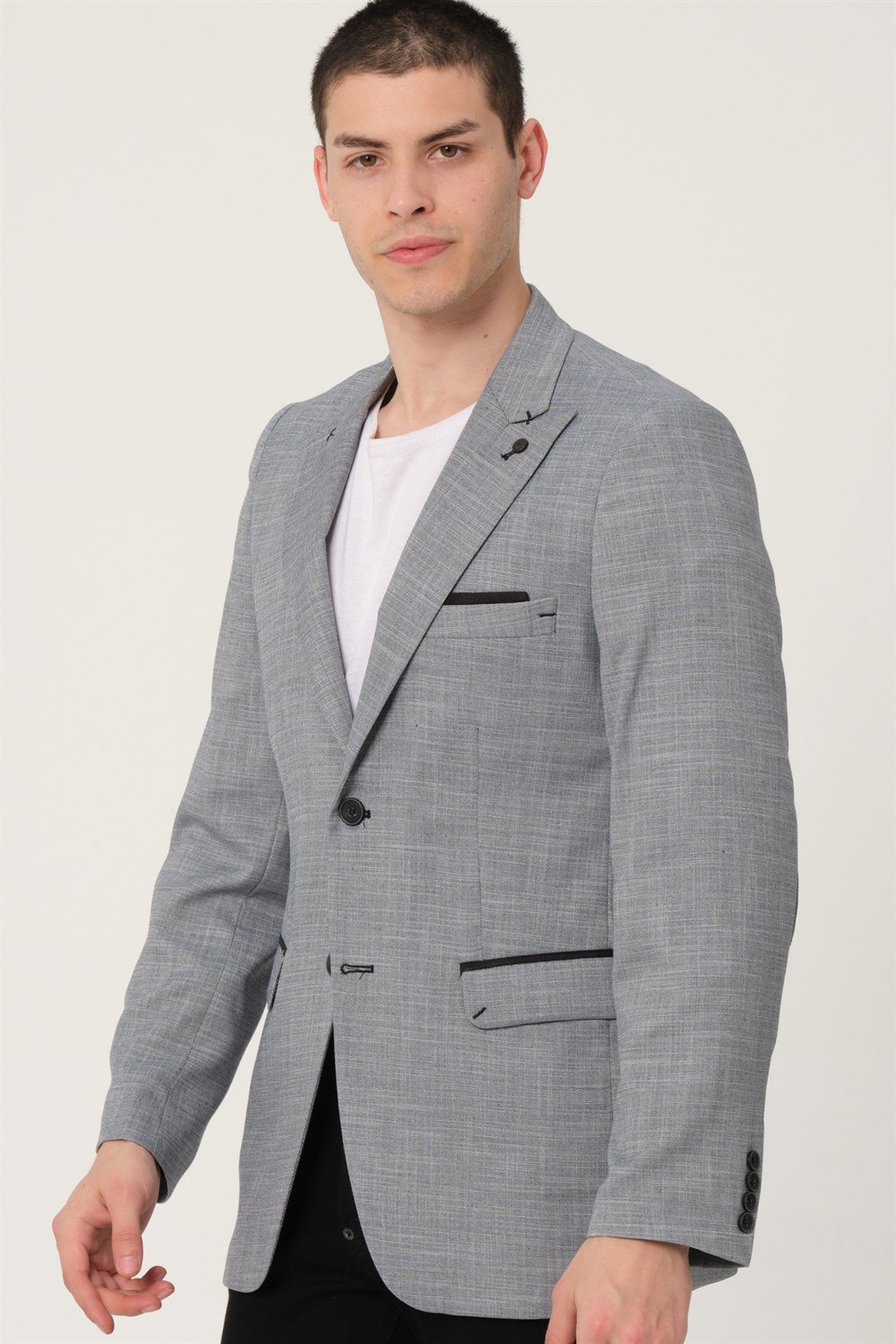 C9058 DEWBERRY ERKEK CEKET-GRİ