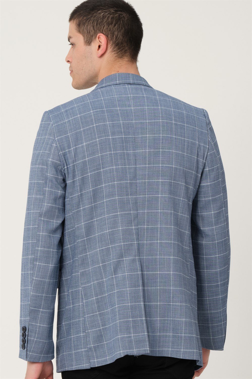 C9058 DEWBERRY ERKEK CEKET-KOYU MAVİ