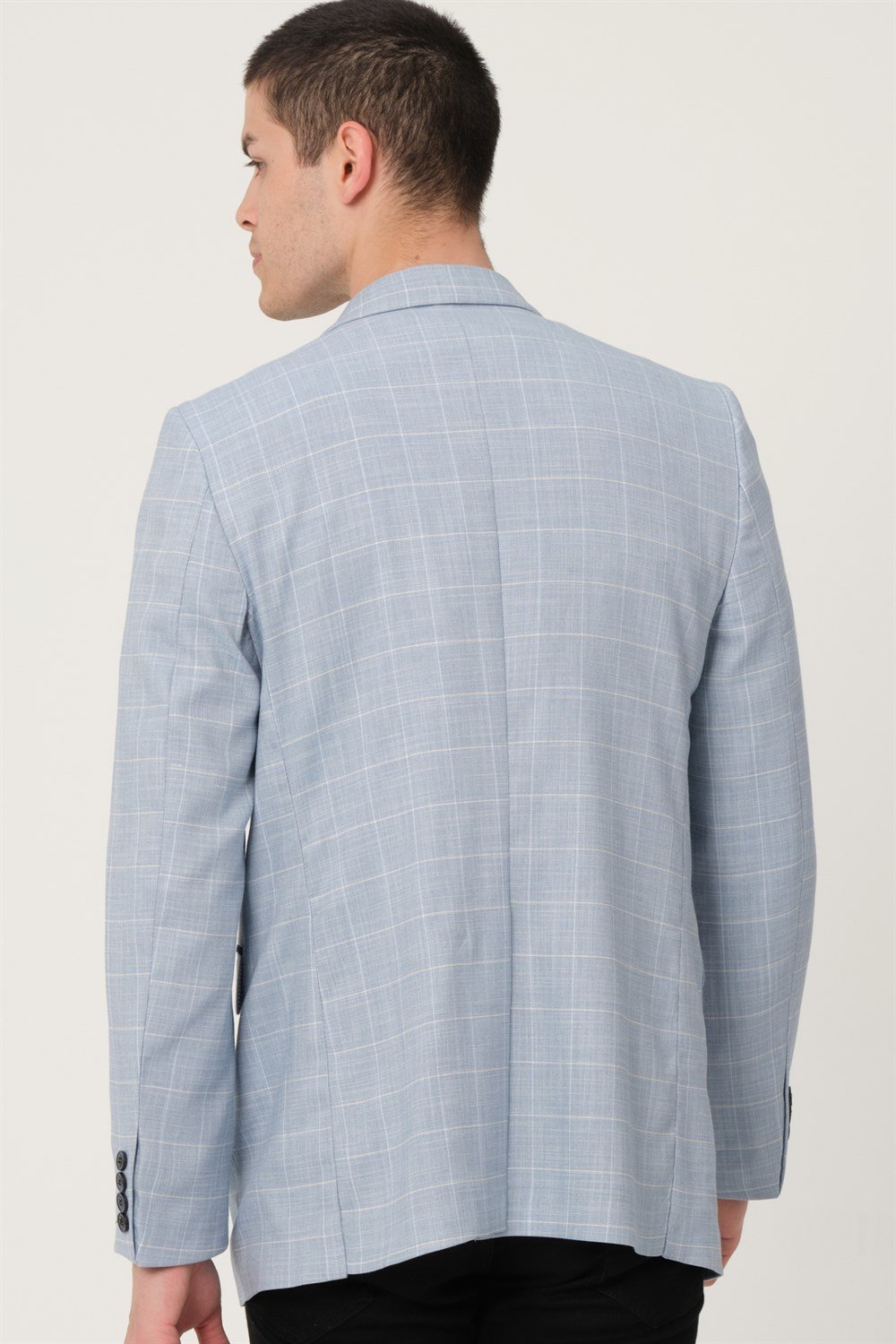 C9058 DEWBERRY ERKEK CEKET-MAVİ