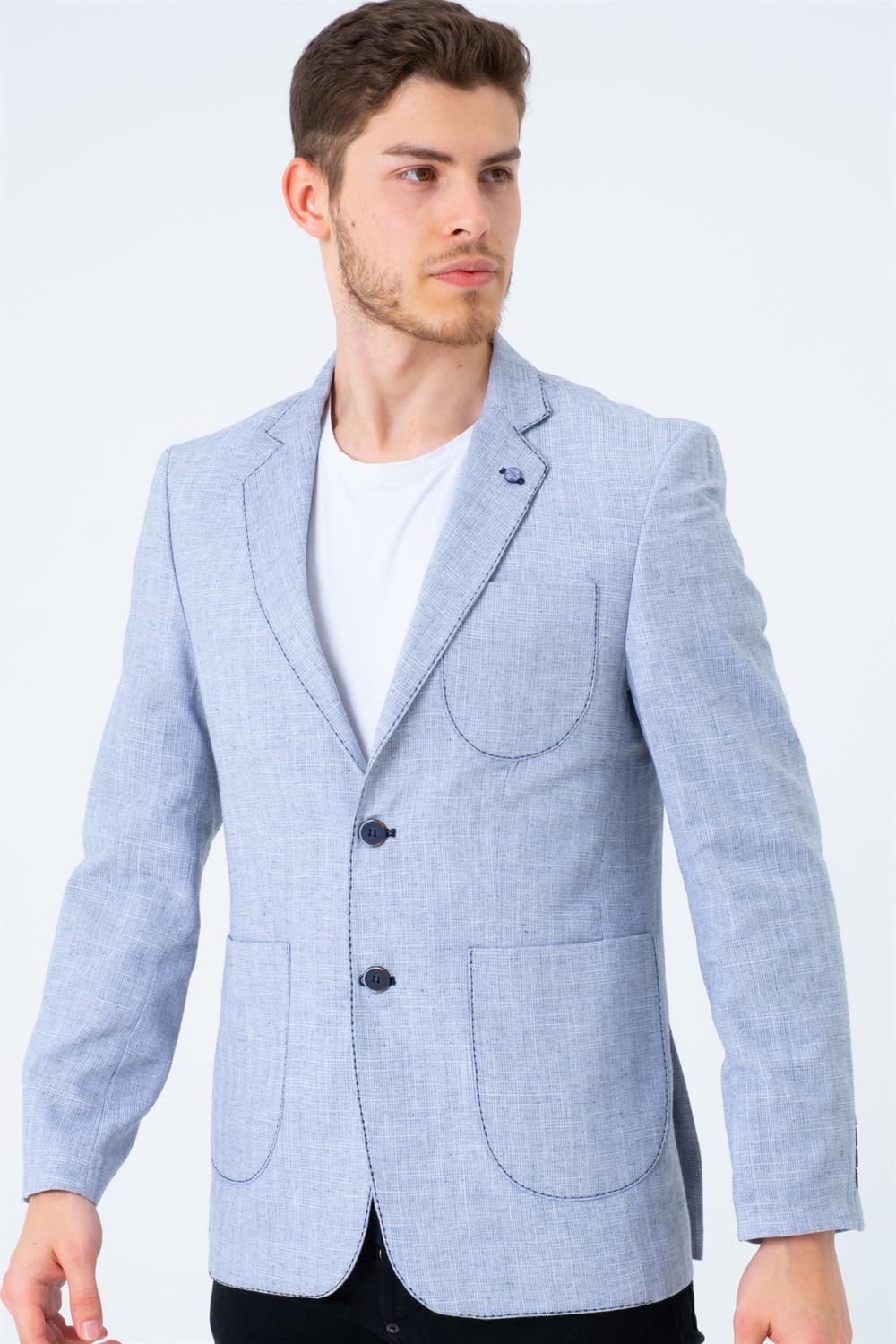 C9059 DEWBERRY ERKEK CEKET-LACİVERT