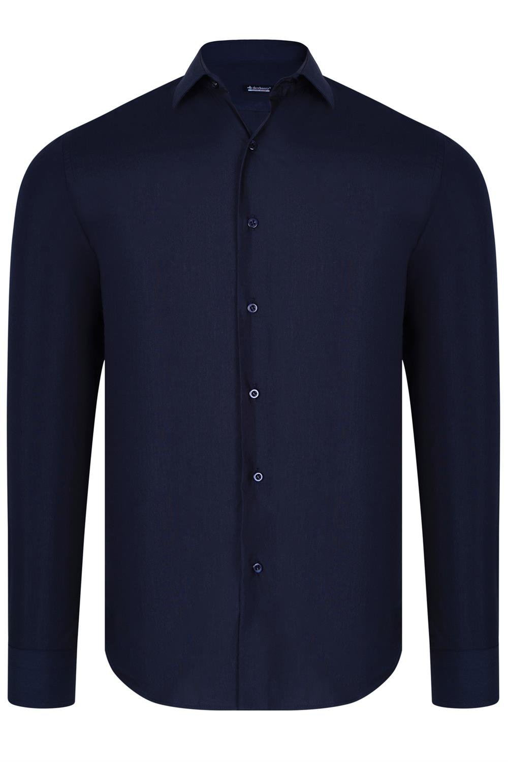 DÖRTLÜ SET G726 DEWBERRY GÖMLEK-SİYAH-BEYAZ-LACİVERT-BEJ