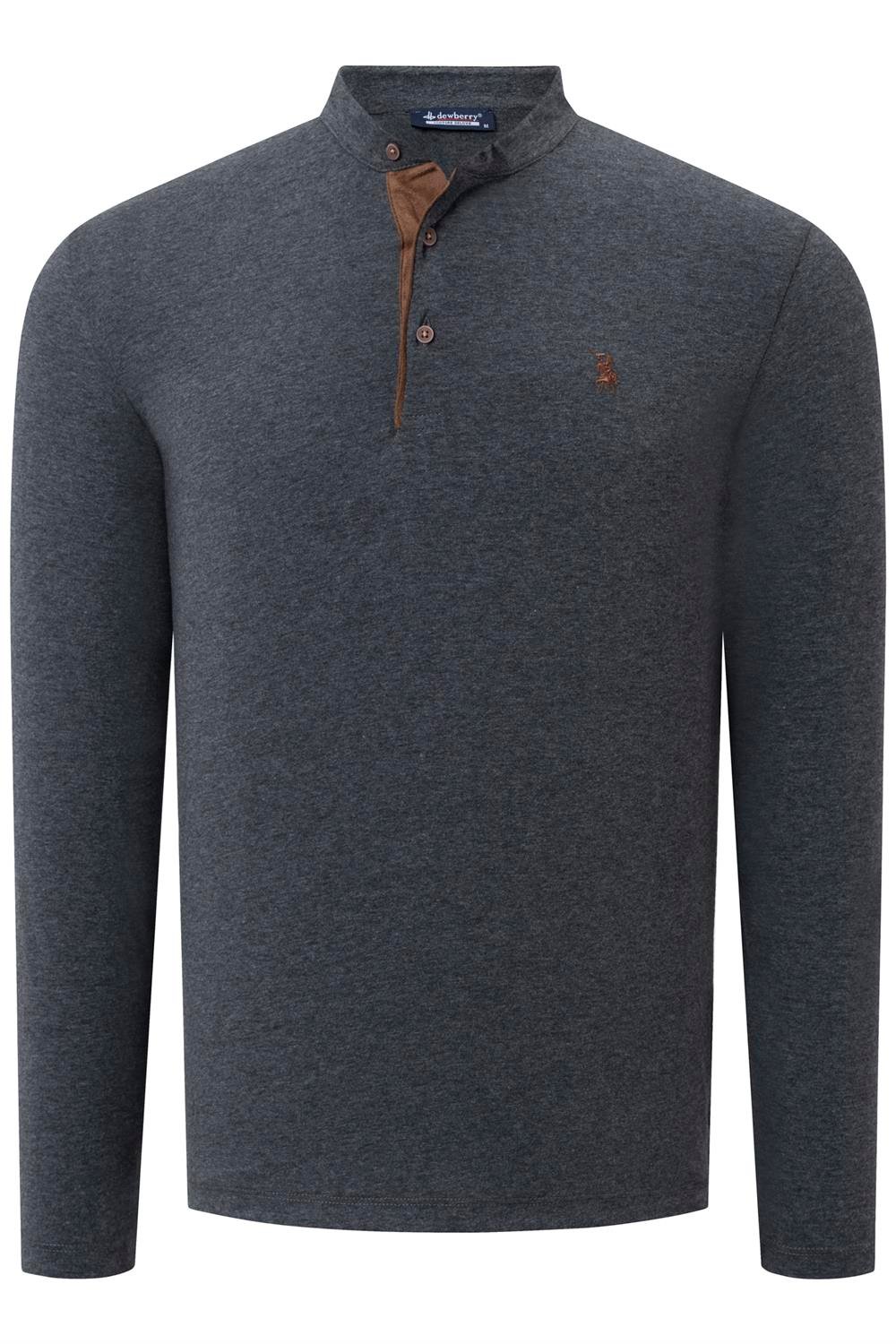 DÖRTLÜ SET V4009 DEWBERRY ERKEK SWEATSHIRT-SİYAH-ANTRASİT-LACİVERT-BEYAZ