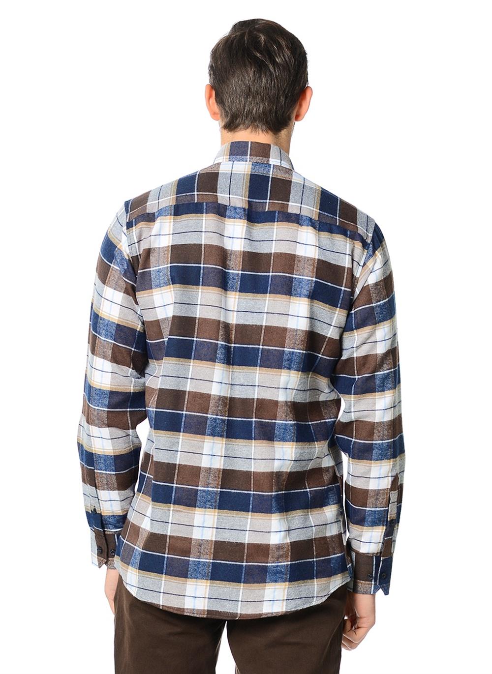 G565  DEWBERRY GÖMLEK-DÜZ KAHVE