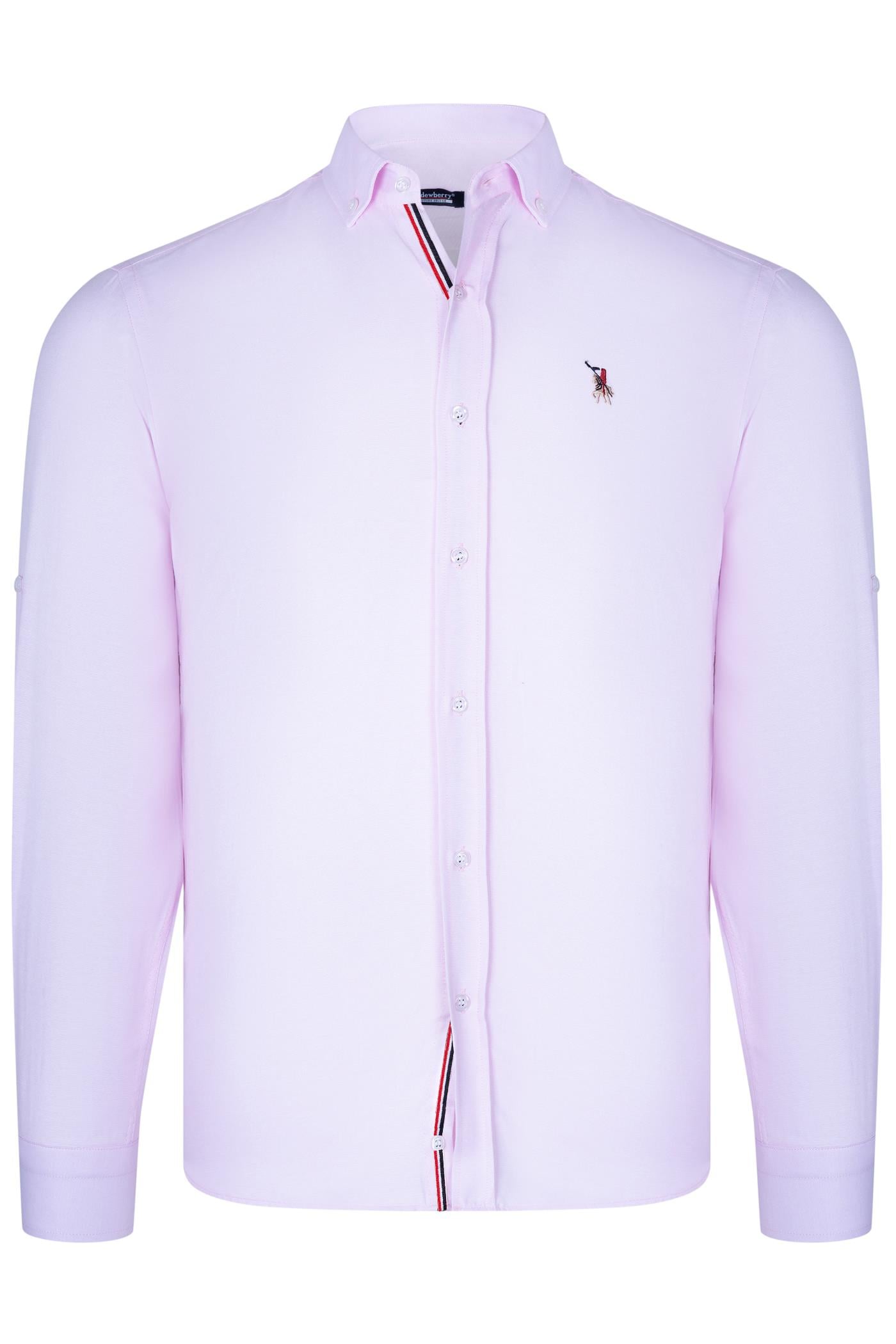 G674 DEWBERRY ERKEK GÖMLEK-AÇIK PEMBE