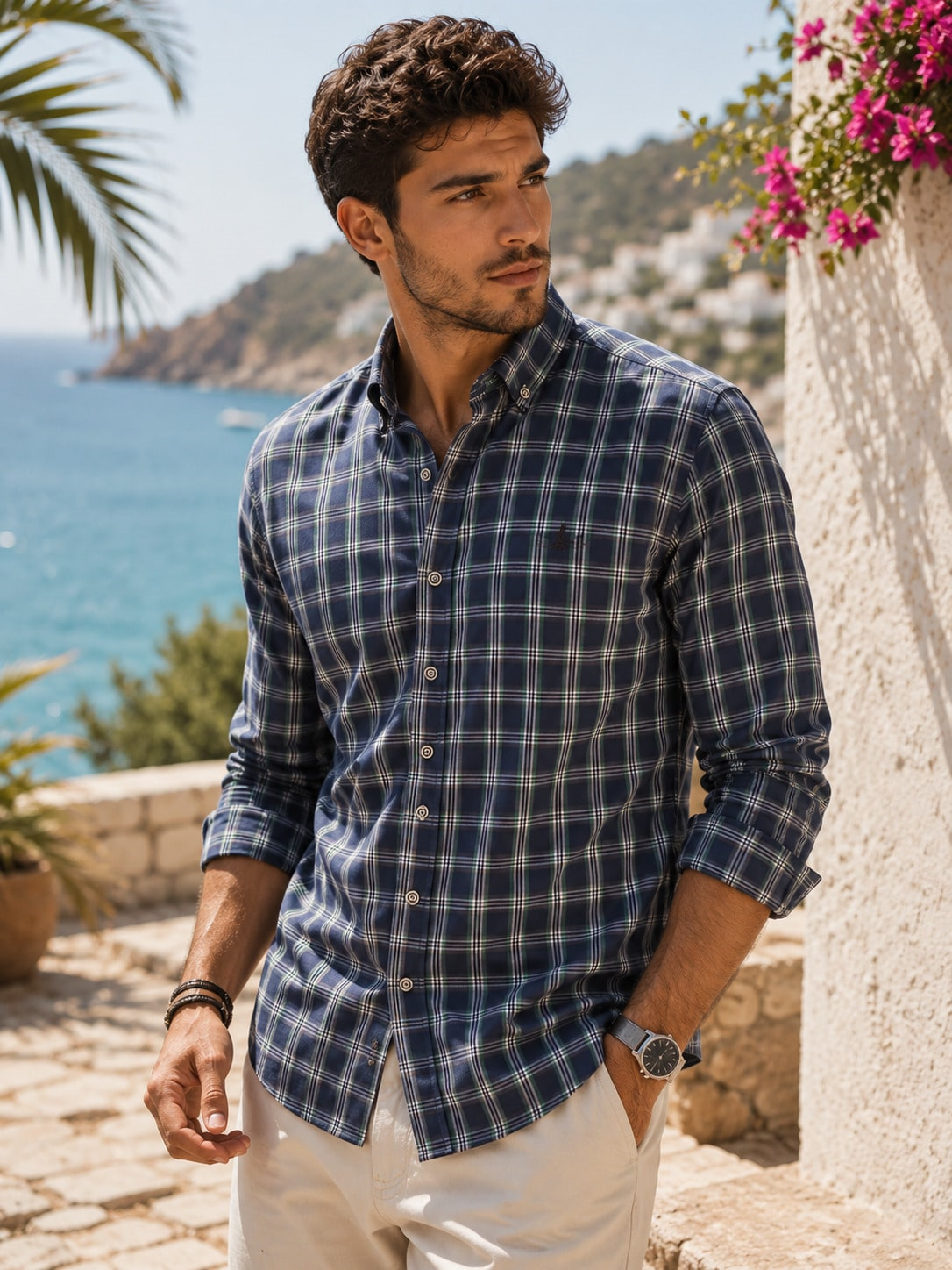G718 DERBERRY ERKEK GÖMLEK-LACİVERT