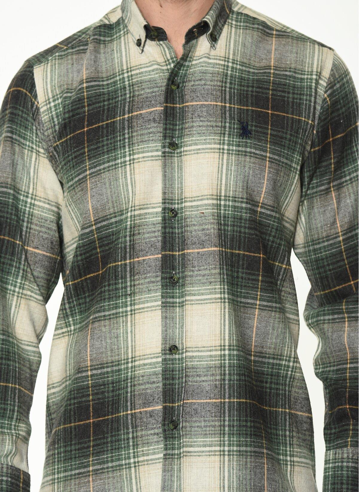 G902 DEWBERRY ERKEK GÖMLEK-YEŞİL