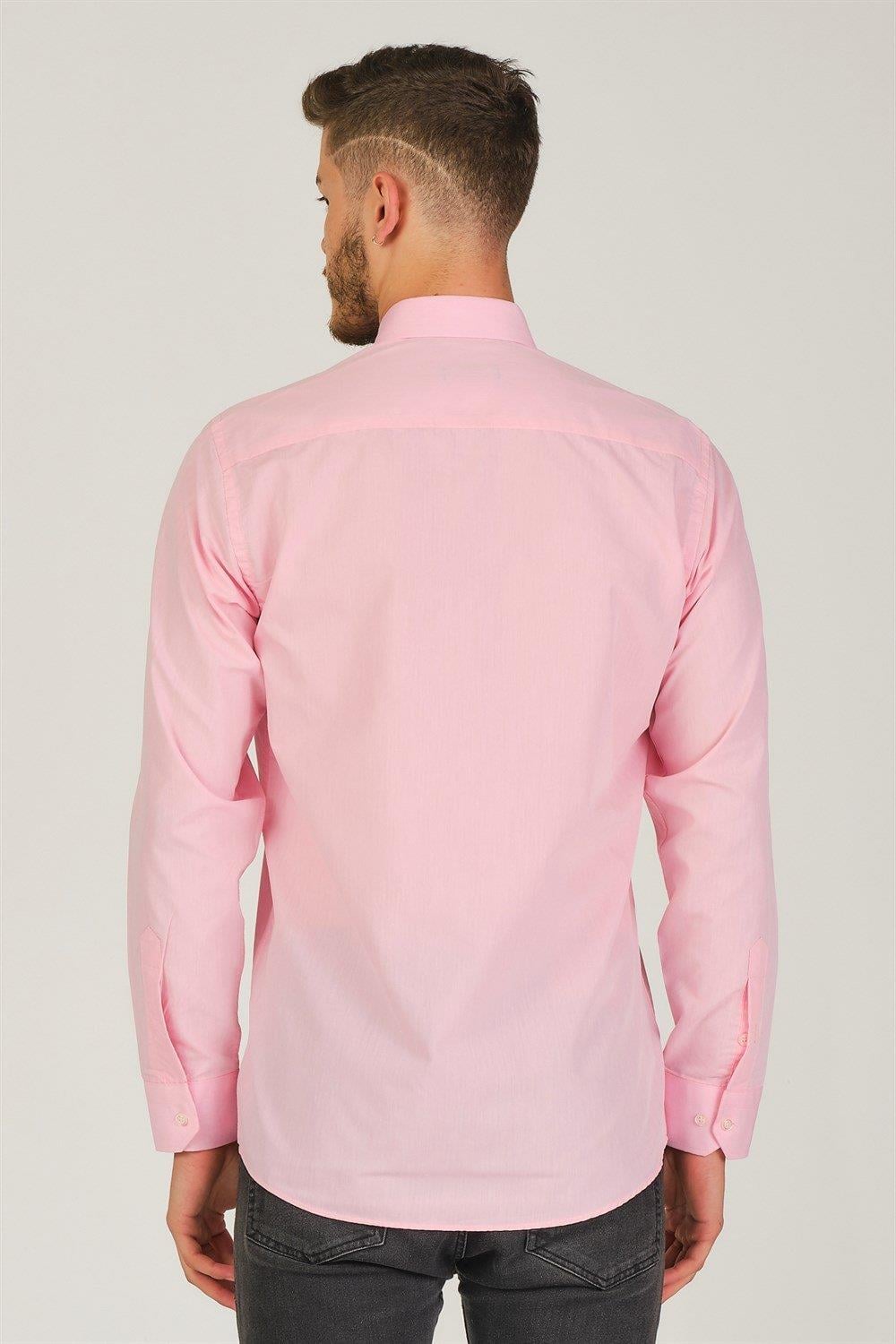 G925 DEWBERRY ERKEK GÖMLEK-PEMBE