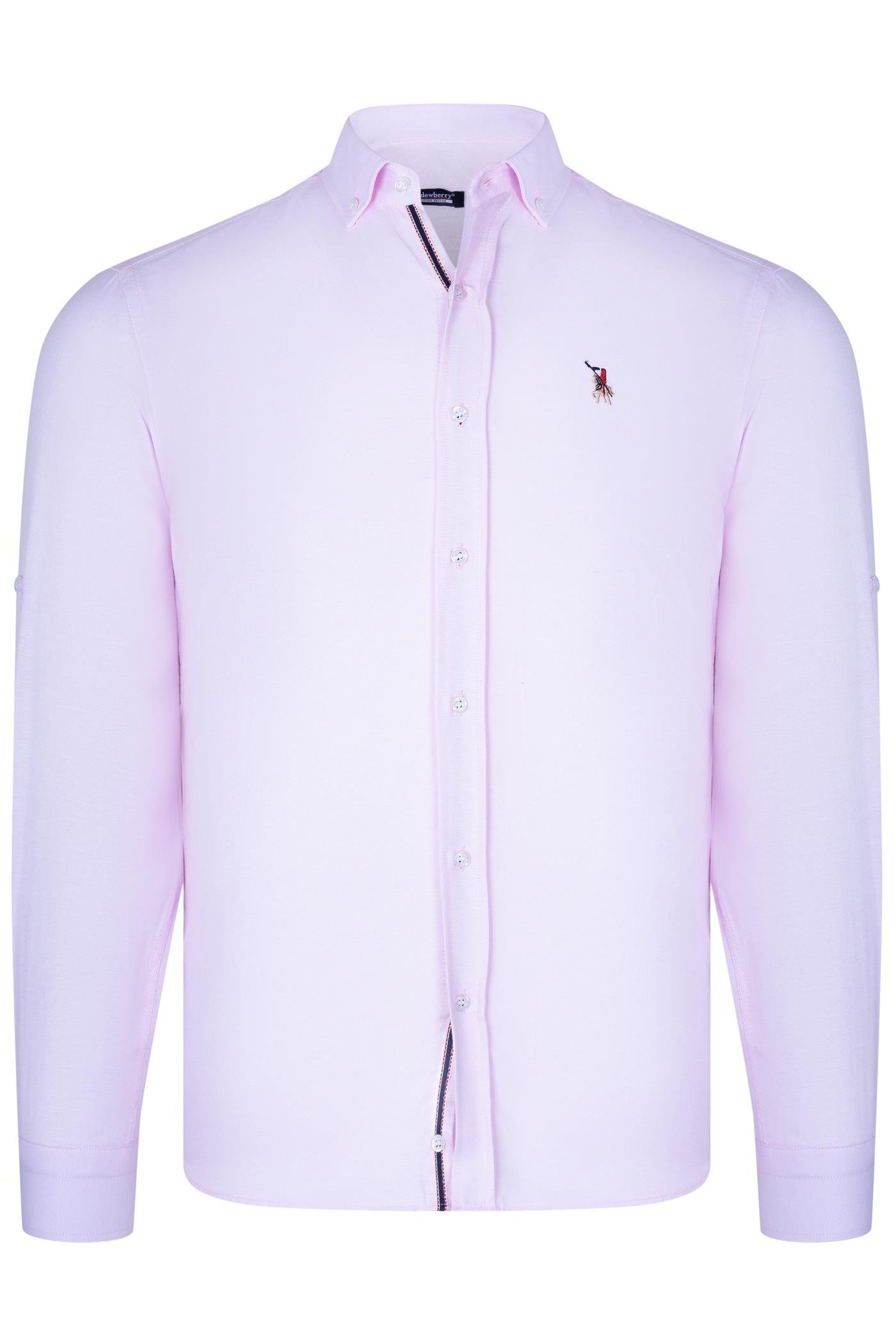 G974 DEWBERRY ERKEK GÖMLEK-AÇIK PEMBE