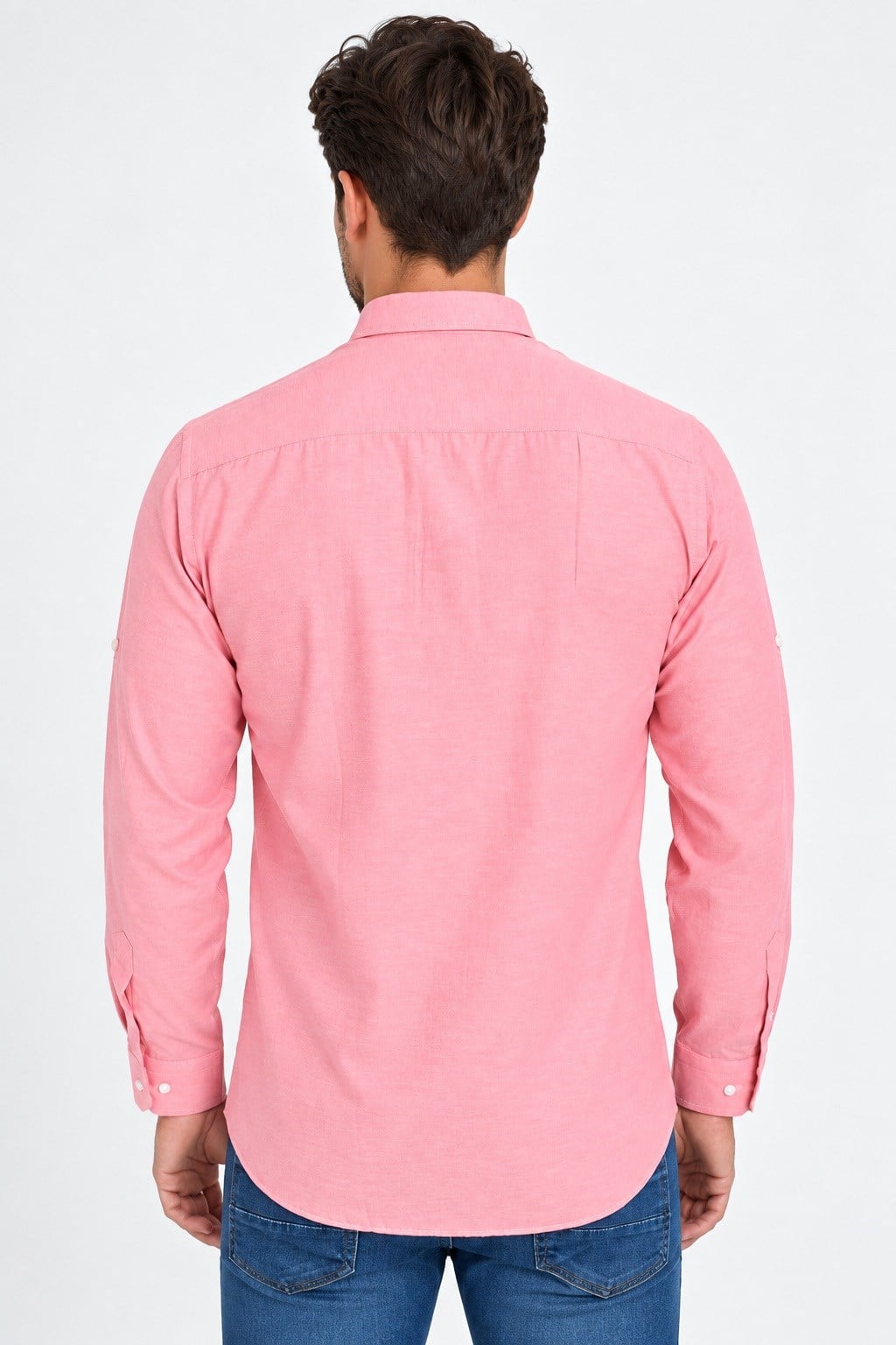G974 DEWBERRY ERKEK GÖMLEK-PEMBE-2