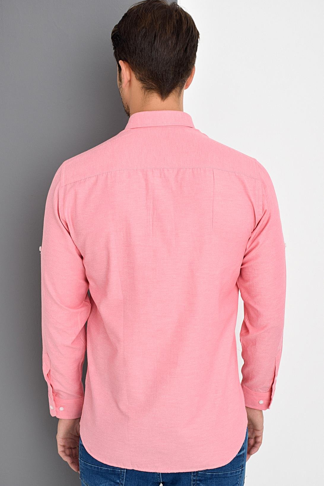G974 DEWBERRY ERKEK GÖMLEK-PEMBE