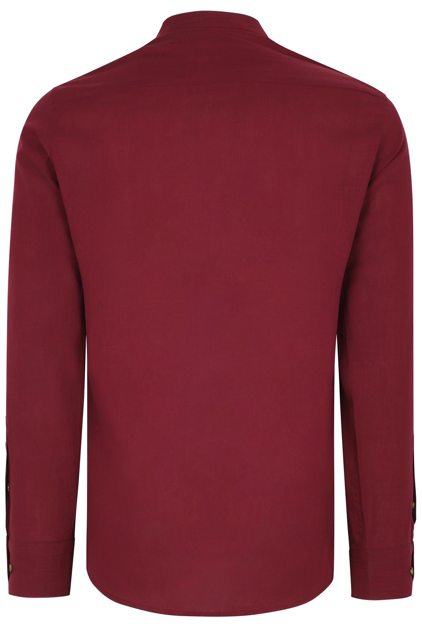 G983 DEWBERRY HAKİM YAKA ERKEK GÖMLEK-BORDO