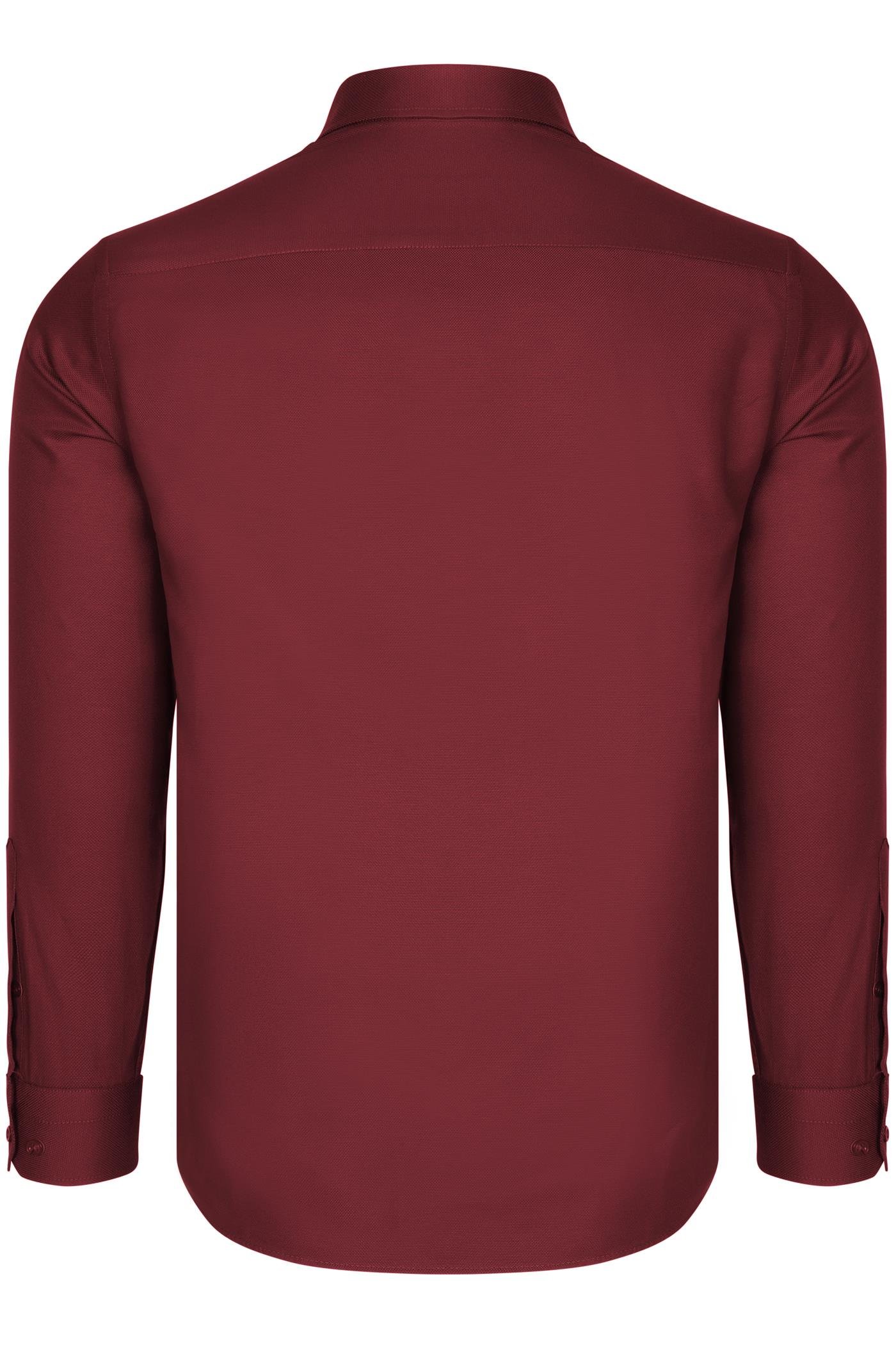 G985 DEWBERRY ERKEK GÖMLEK-BORDO
