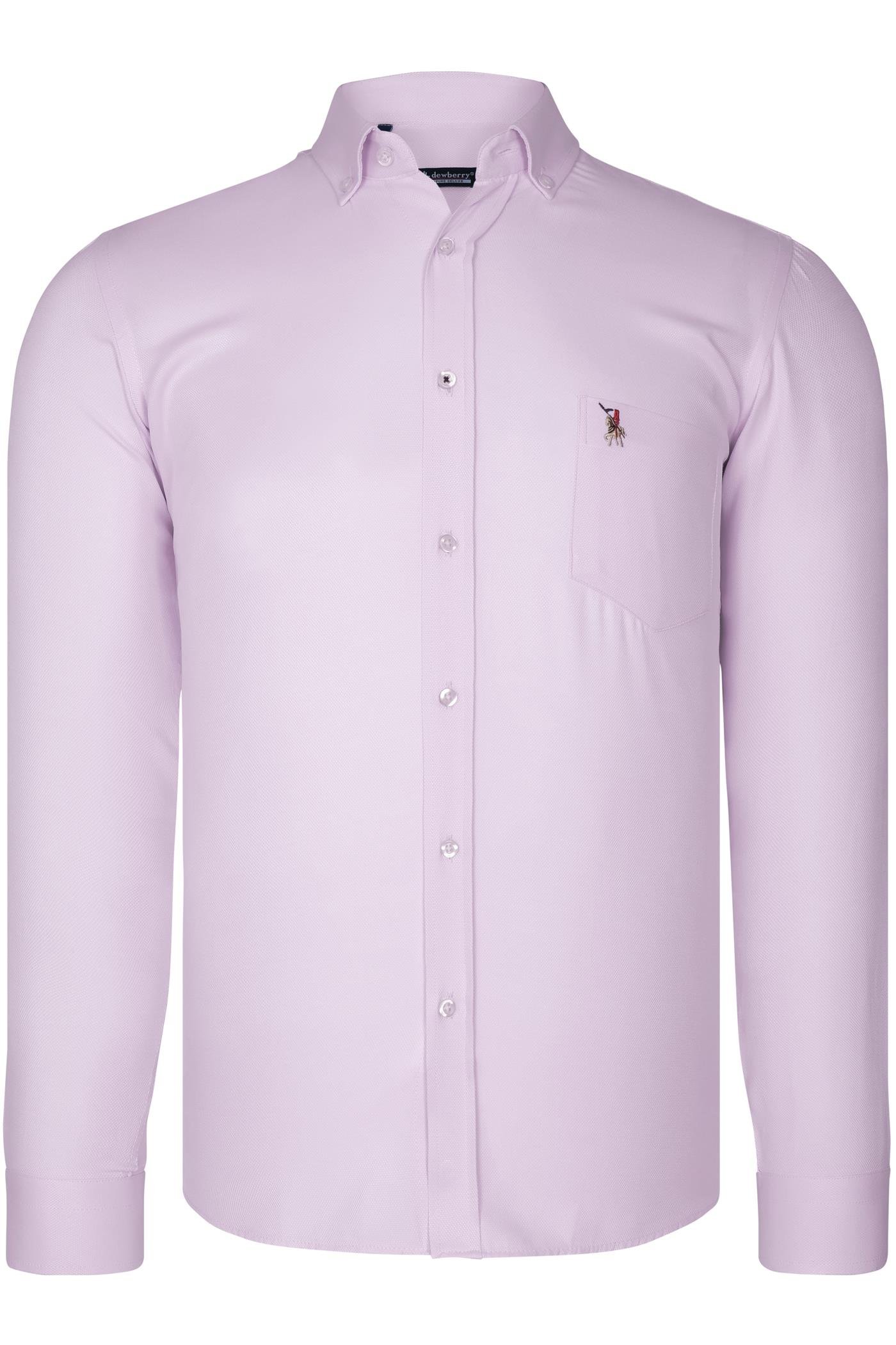 G985 DEWBERRY ERKEK GÖMLEK-PEMBE