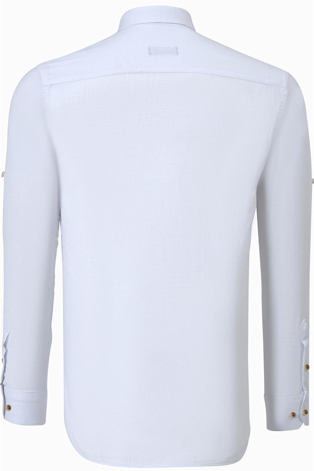 İKİLİ SET G721 DEWBERRY ERKEK GÖMLEK-BEYAZ-BORDO