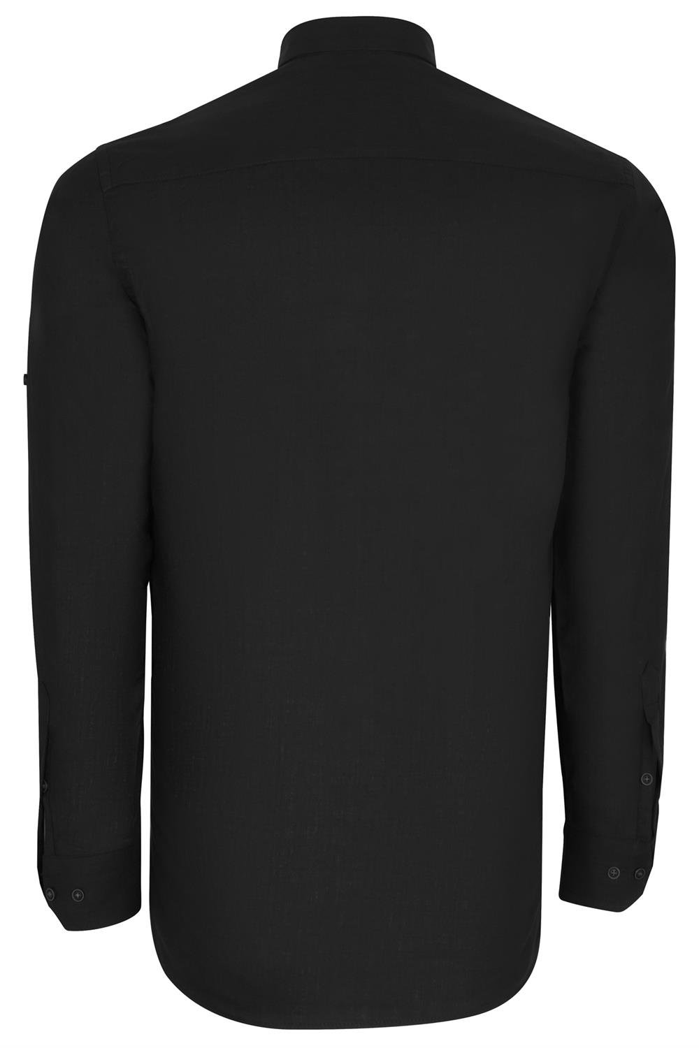 İKİLİ SET G721 DEWBERRY ERKEK GÖMLEK-SİYAH-BEYAZ