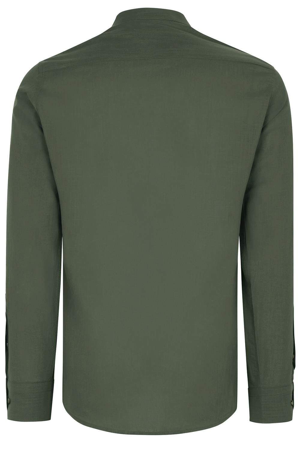 İKİLİ SET G783 DEWBERRY HAKİM YAKA GÖMLEK-BEYAZ-HAKİ