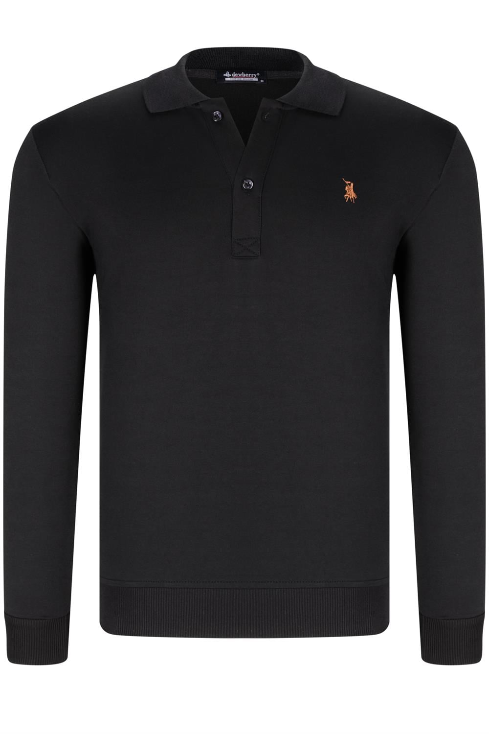 İKİLİ SET V4007 DEWBERRY ERKEK SWEATSHIRT-SİYAH-HAKİ